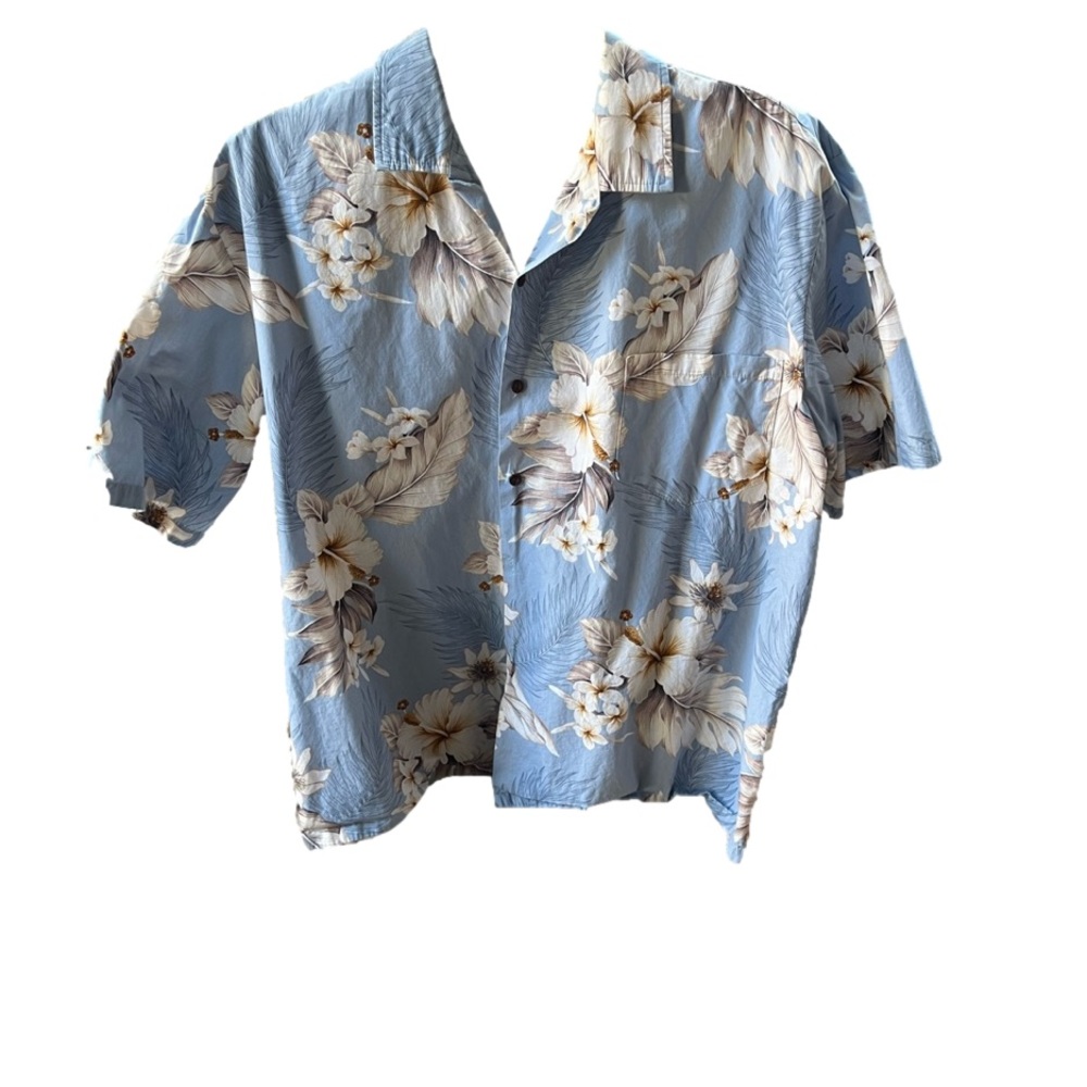 Pacific Legend Apparel Men’s Hawaiian button down shirt Size 3XL hibiscus